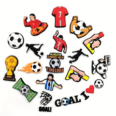 18 Funny Football Shoe Charms for Clogs and Garden Shoes