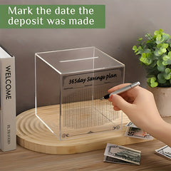 365 Days Savings Planner Money Bank For Adults Unbreakable Coin Change Money Box