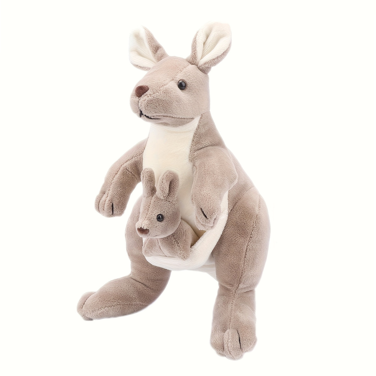 Kangaroo Family Plush Toy Mommy and Mini Kangaroo Stuffed Animals Halloween Gift