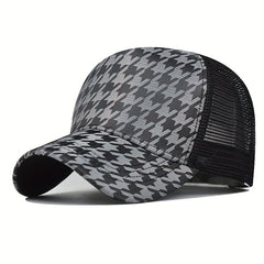 Casual Sunscreen Outdoor Thousand Bird Plaid Baseball Cap