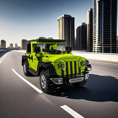 Green Off road Vehicle Model Puzzle Toy Car Building Block Set