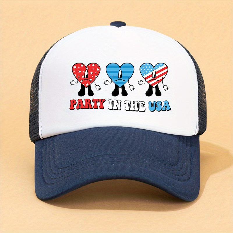 Cartoon Trucker Hat Mesh Breathable Sports Dad Hats For Women & Men