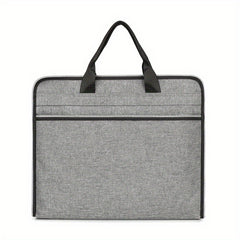 Portable Briefcase Meeting Office Zippered Document Organizer