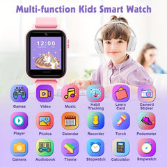 Kids Smartwatch 30 Games HD Touchscreen Music Pedometer Alarm Timer USB
