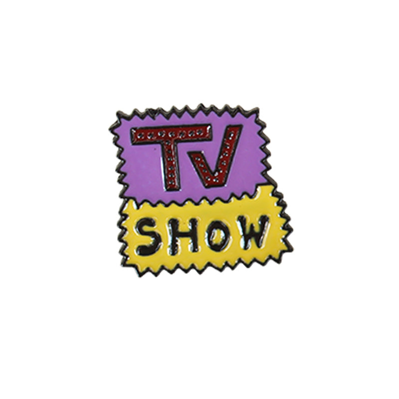 TV Film Photo Frame Magnetic Tape Playing Board Cartoon Brooch
