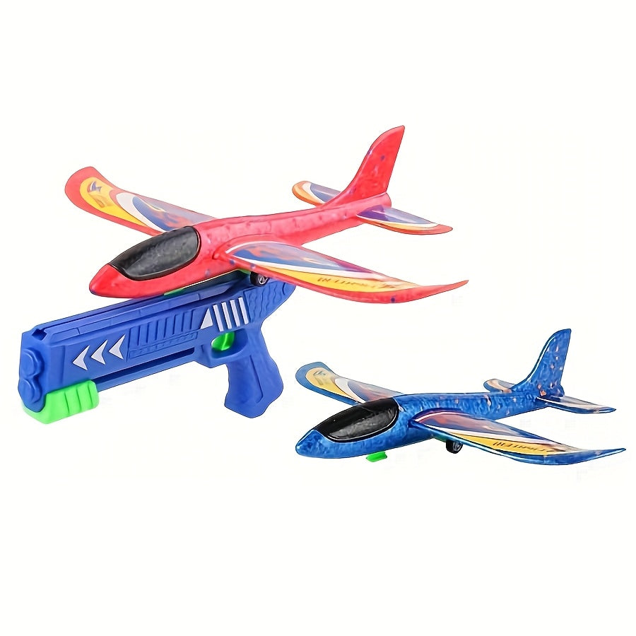 Foam Airplane Launcher for Indoor & Outdoor Flying Games
