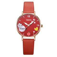 Kids Watch & Daisy Bracelet Set Gift for Girls