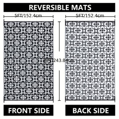 Outdoor Rug Carpet For Patio RV Camping Non slip Waterproof Reversible Portable