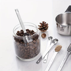 15pcs Stainless Steel Measuring Spoon Coffee Measurer Cups Tablespoon