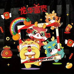 Year of the Dragon Window Decal Static Stickers