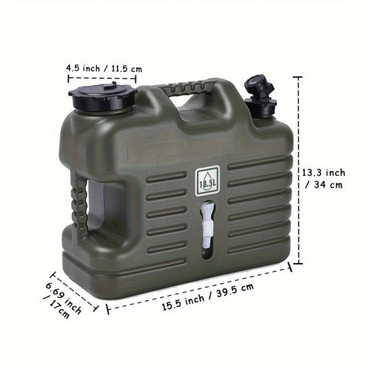 Outdoor Portable Water Bucket Large Capacity Thick Plastic Container Camping