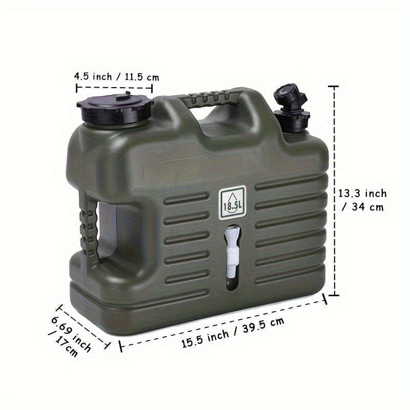 9 Gallons Portable Water Container with Spigot for Outdoor Activities