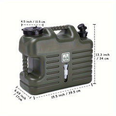 9 Gallons Portable Water Container with Spigot for Outdoor Activities
