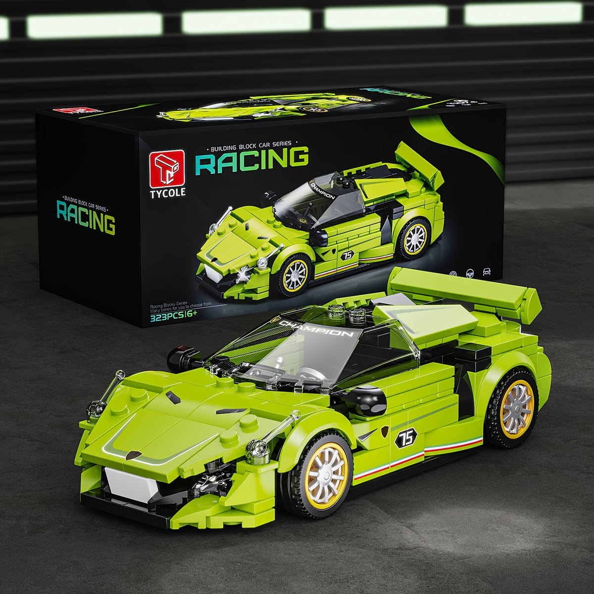 Kids Racing Model Puzzle Toy with Display Box Car Sports Car Racing Model Puzzle