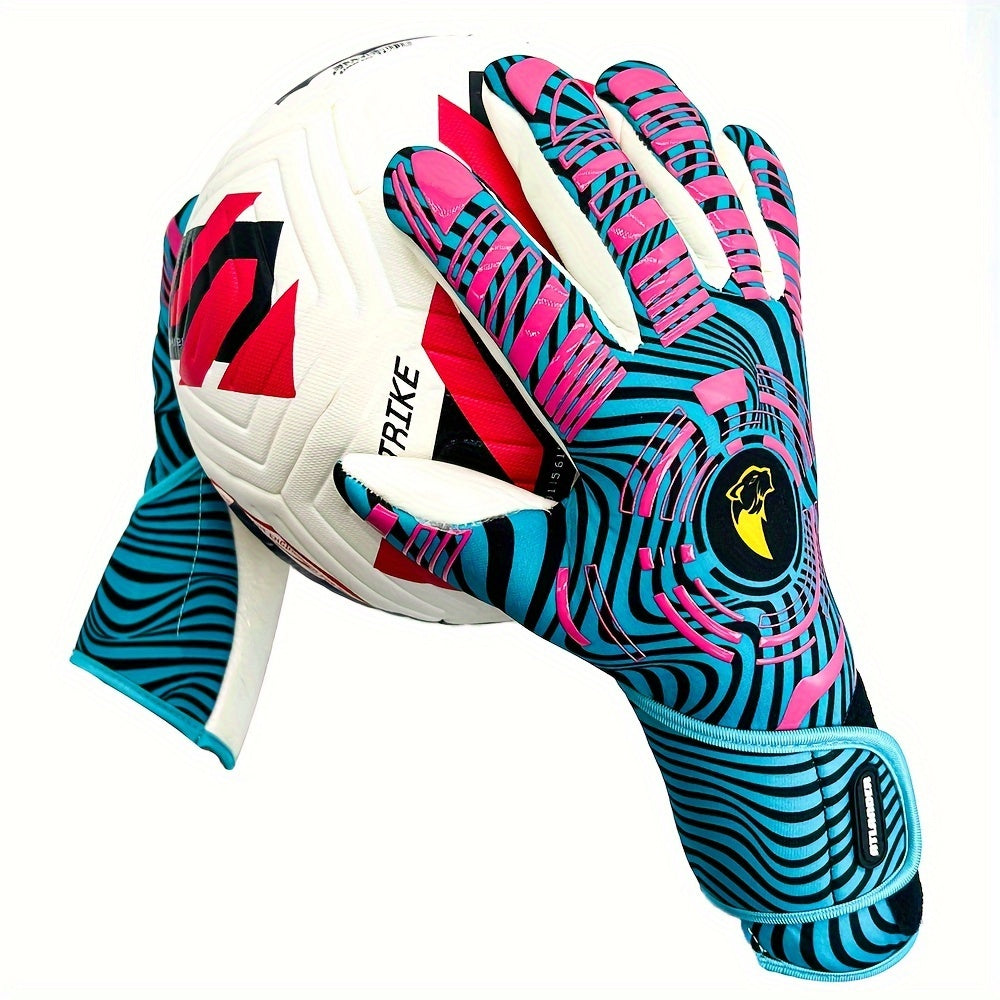 Latex Football Goalkeeper Gloves Thickened Comfortable Durable Anti-slip