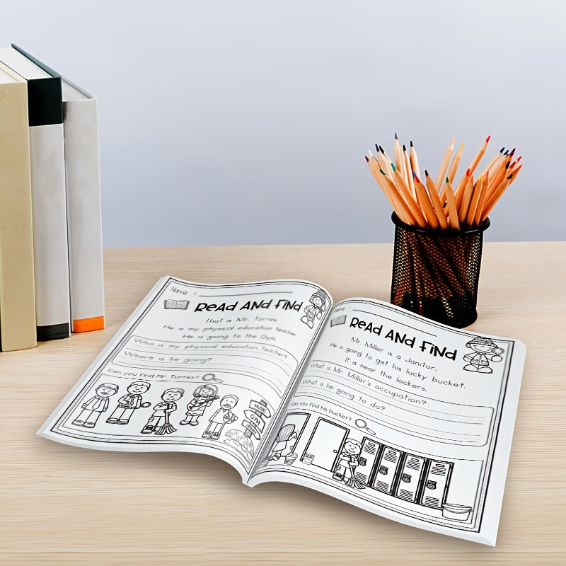 21 Pack Orange Reading Comprehension Worksheets for Kids Phonics Sight Words Act