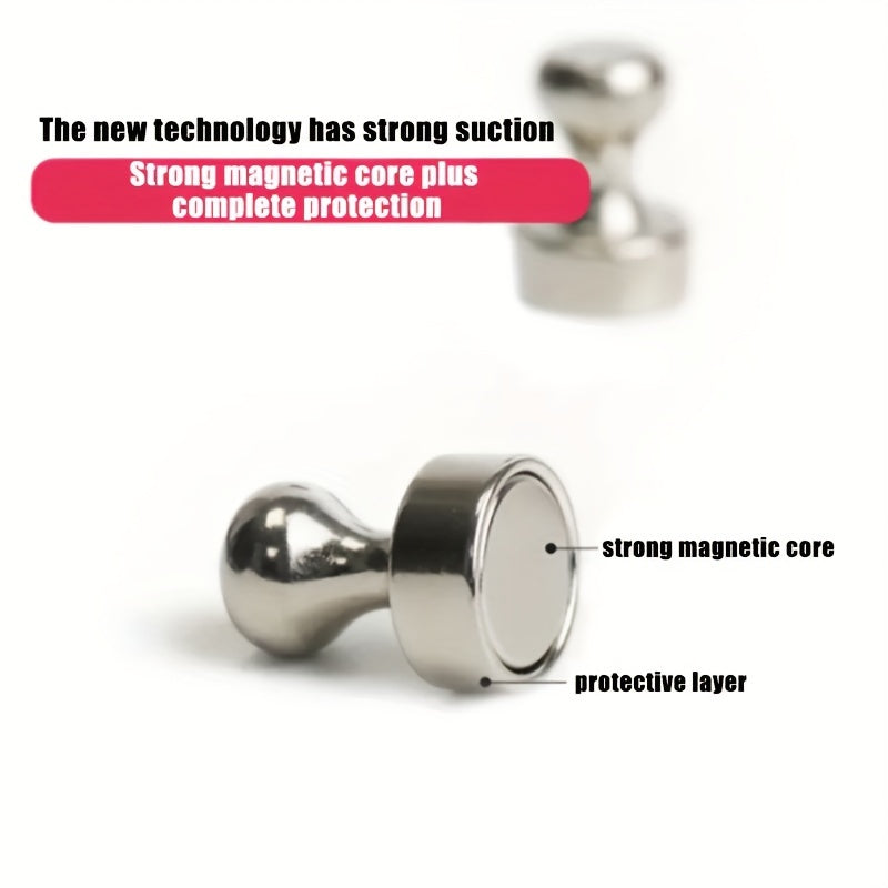 10pcs Strong Magnetic Pushpin for Whiteboard Office Pain