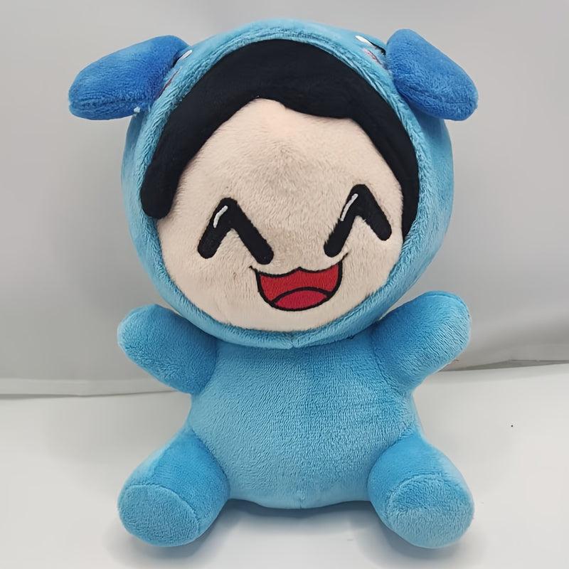 Cute Plush Stuffed Dog Toy with Expressive Eyes & Pink Outfit