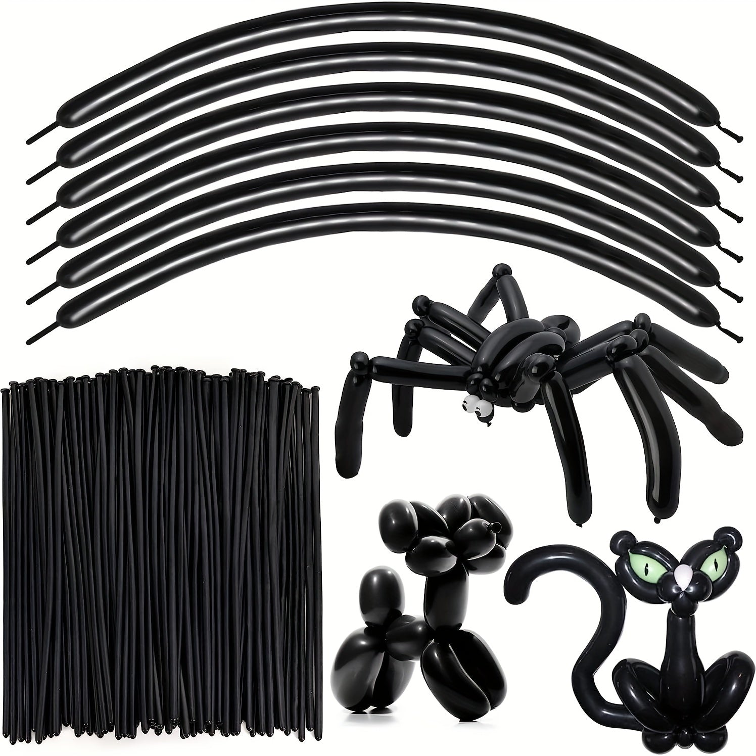 100pcs Twisting Balloons & White Magic Balloons for Party Decorations