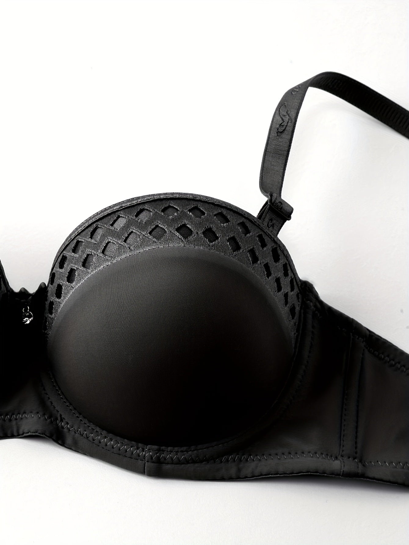 Solid Balconette Bra Push Up Women's Lingerie