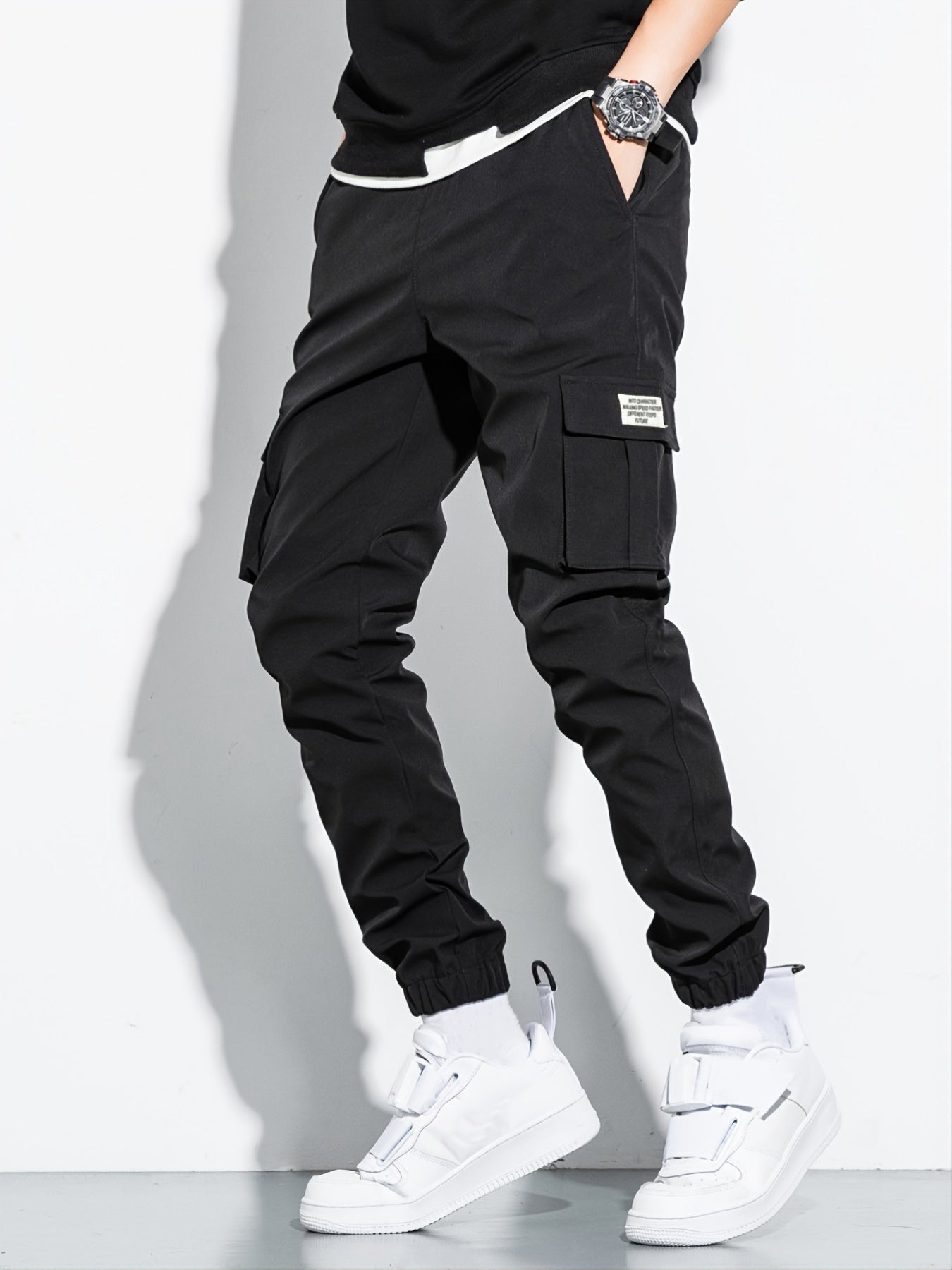 Men's Casual Cargo Pants With Flap Pockets