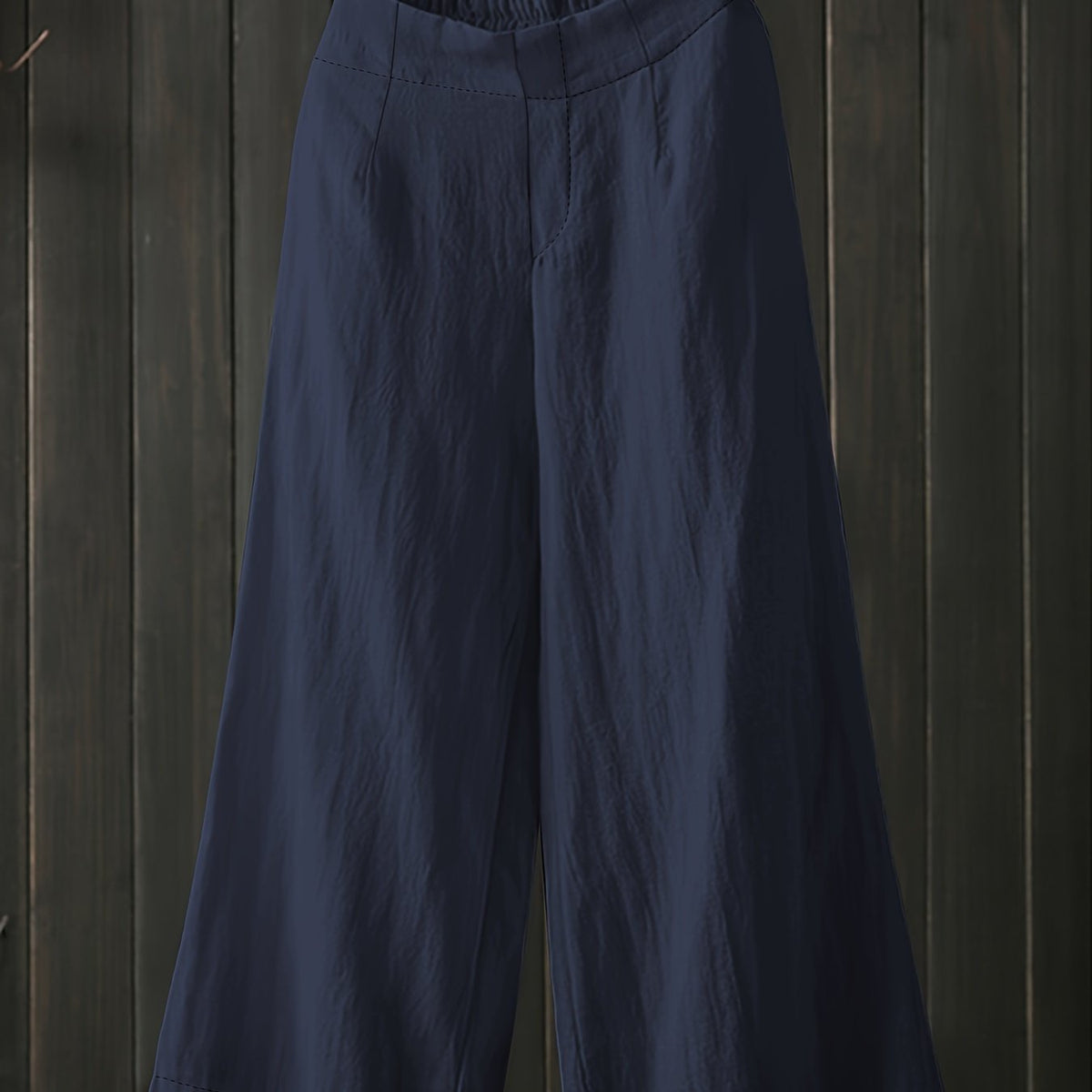 Women's Plus Solid High Rise Wide Leg Trousers