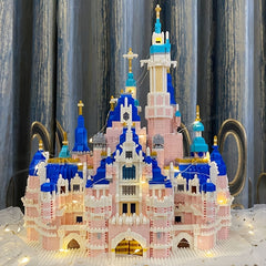 2800 pcs Pink Castle Building Blocks Set Ideal Birthday Gift