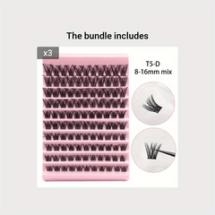 110Pcs DIY Eyelash Extensions 8 16mm False Lashes D Curling Natural Look