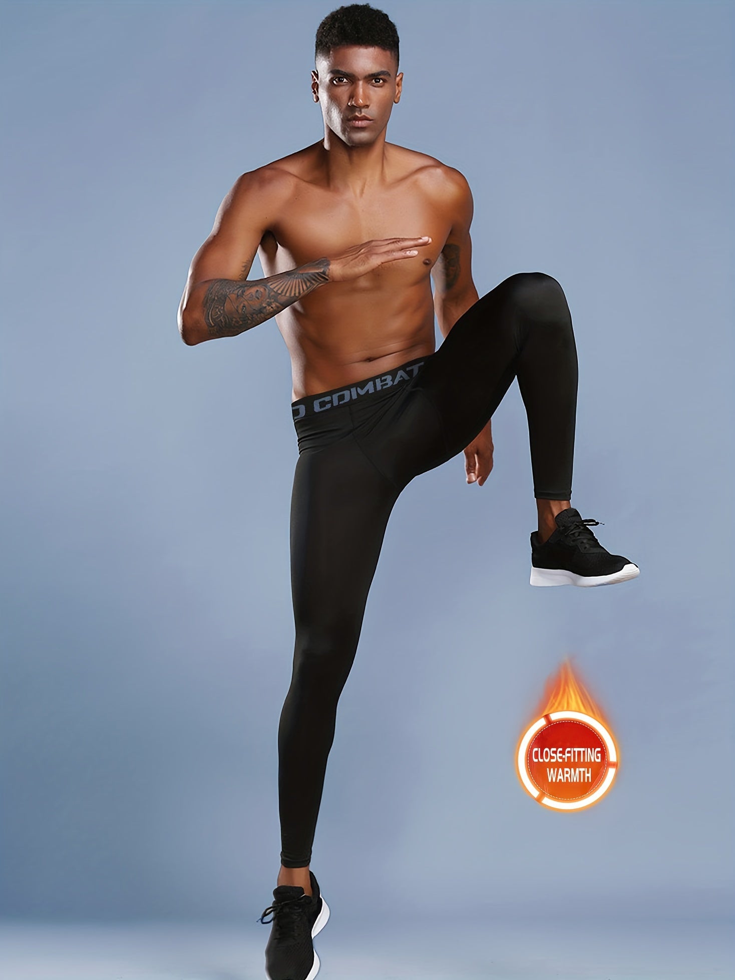 3pcs Cooling Men's Base Layer Tights for Fitness Performance