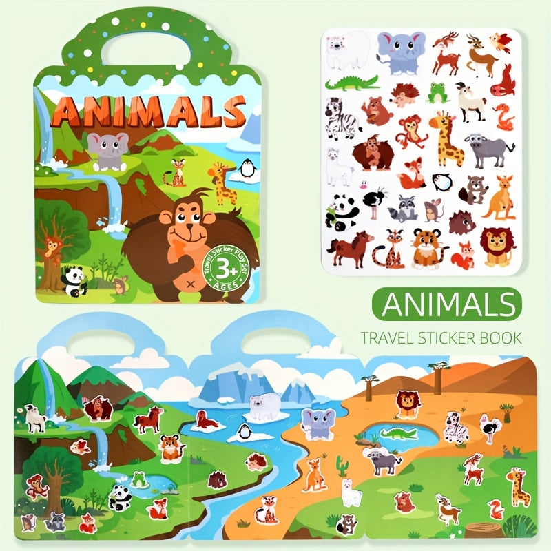 Kids Theme Sticker Book Creative Jelly Stickers