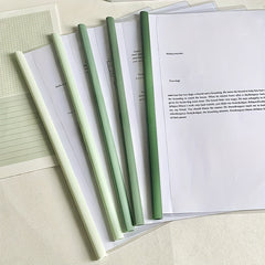Green Gradient A4 Folder, 100 Sheets Capacity