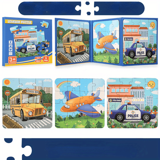Early Education Puzzle Folding Puzzle Book for Children