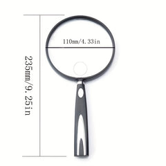 Large Magnifying Glass 13 Page Magnifier Handheld Lighted Magnifier