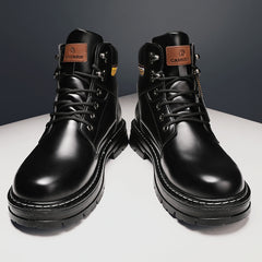 Men's High Cut Lace Boots for Winter