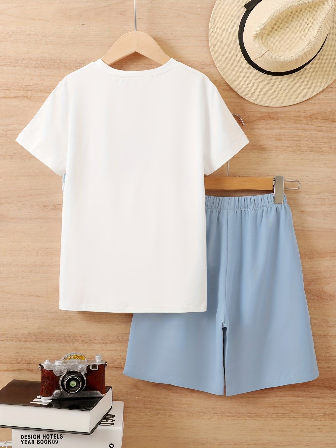 Boys Coconut Trees Casual Outfit T-shirt & Shorts Summer Set