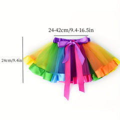 Colorful Rainbow Baby Tutu Skirt for Newborn Photography