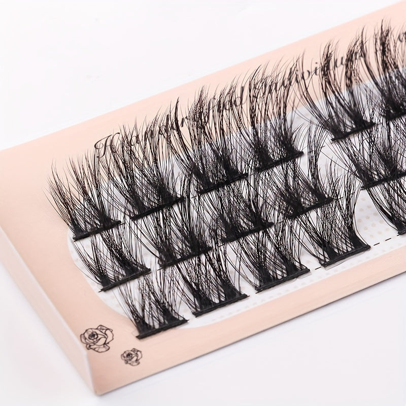 3D Fluffy Cluster Lashes for a Thick Little Devil Look