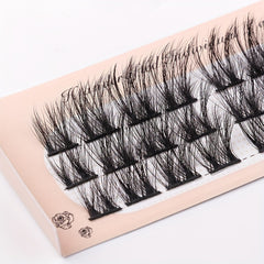 3D Fluffy Cluster Lashes for a Thick Little Devil Look