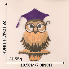 Girls Boys Teen Owl Embroidery DIY Patch for Clothes Backpack Hat