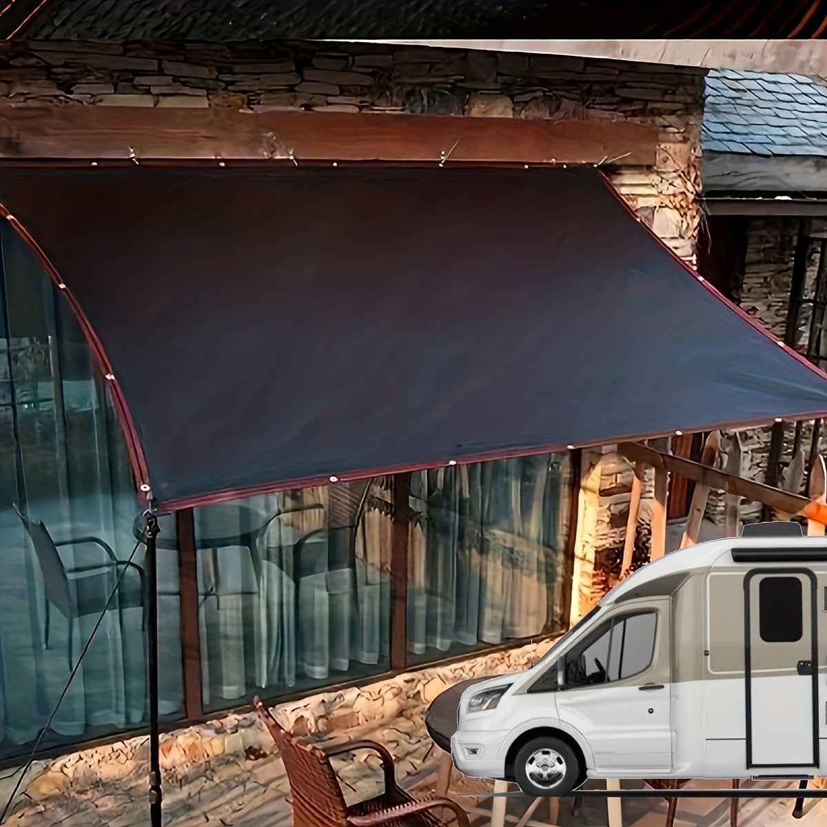 Sun Shade Cloth for Balcony Courtyard RV Camping