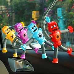 4pcs Variety Robots Suction Cup Toys Educational Decompression