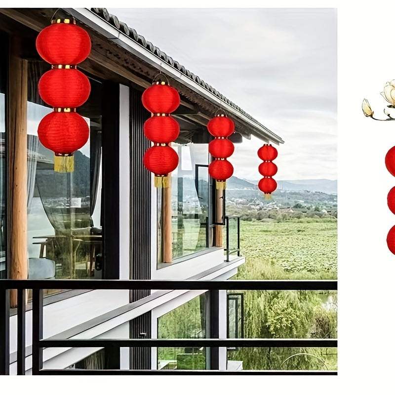 Waterproof Outdoor Red Lantern Year Hanging Decoration