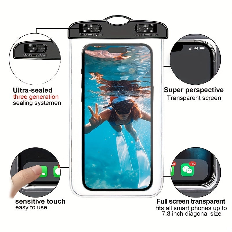 Universal Waterproof Phone Pouch - Keep Your Phone Safe & Dry