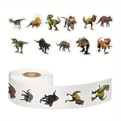 550pcs Dinosaur Sticker Roll - Water Bottle, Laptop, Luggage Decals