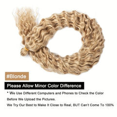 Long Curly Crochet Hair Blonde Wavy Deep Wave 1 Pack