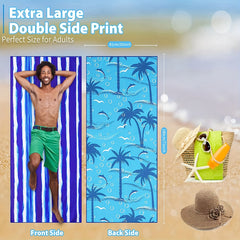 Microfiber Beach Towel Quick Drying Soft Absorbent Sandproof Lightweight