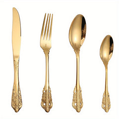 Modern Stainless Steel Cutlery Set, 24pcs