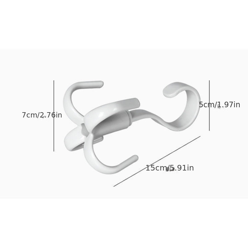 Multifunctional Rotatable Hanging Hook Clothing Hanger Bag Storage Plastic Hook