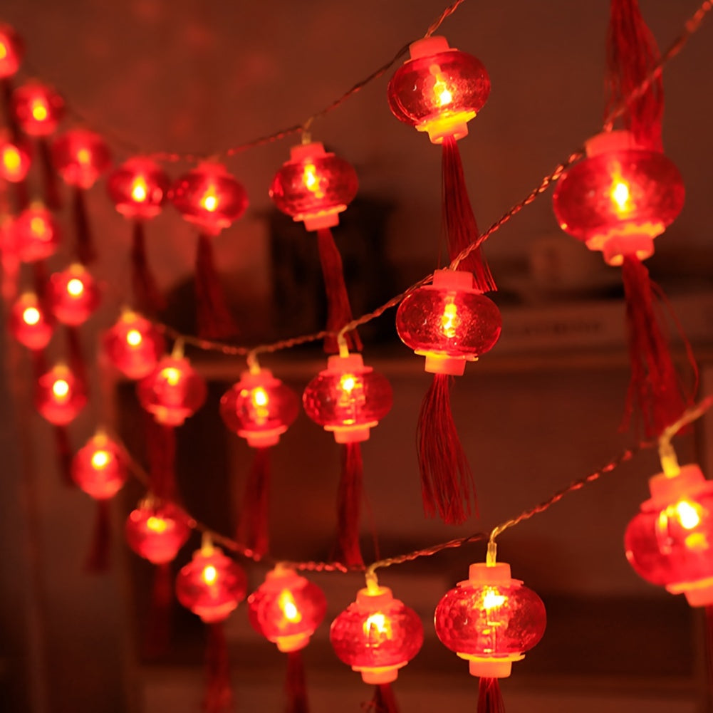 Chinese Style Red Lanterns String Lights 20LED - Party Decor