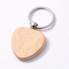 Beech Wood Key Chain Small Creative Gift For Men